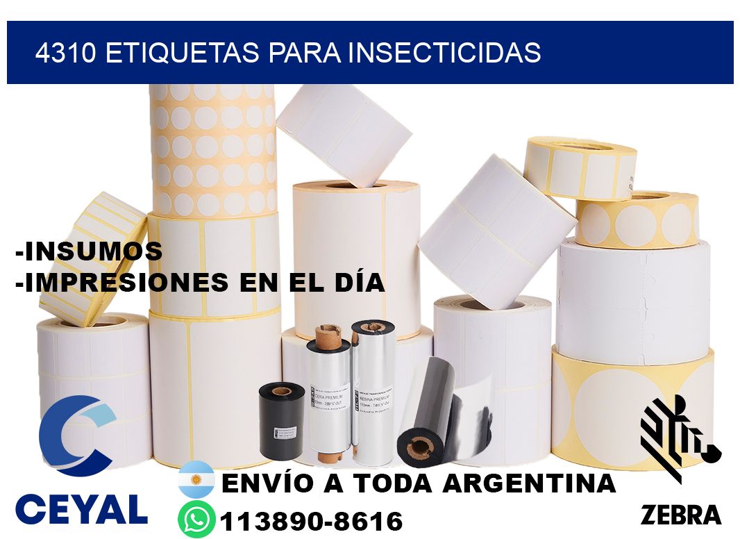 4310 Etiquetas para insecticidas