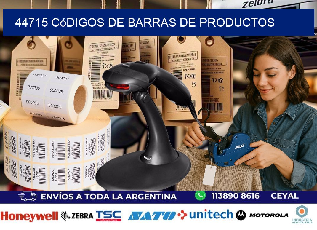 44715 Códigos de barras de productos