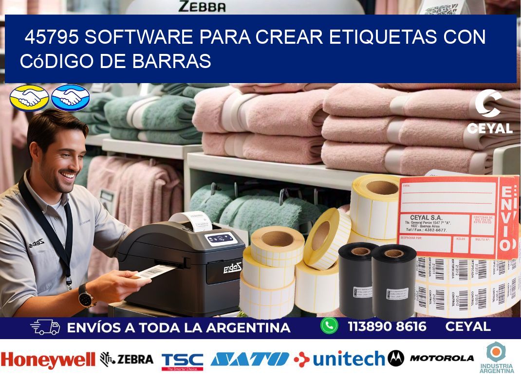 45795 Software para crear etiquetas con código de barras
