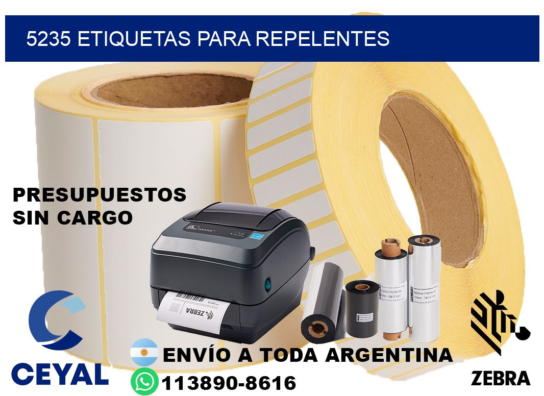5235 Etiquetas para repelentes