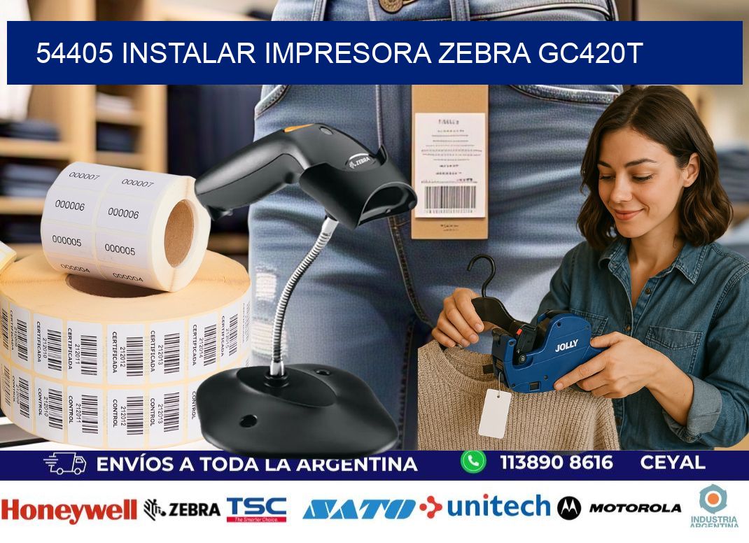 54405 Instalar impresora Zebra GC420t
