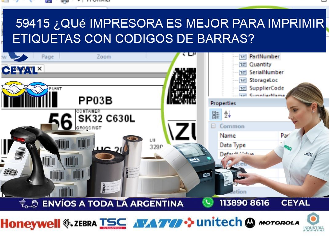 59415 ¿Qué impresora es mejor para imprimir etiquetas con codigos de barras?