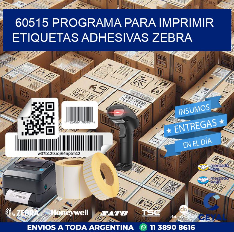 60515 Programa para imprimir etiquetas adhesivas zebra