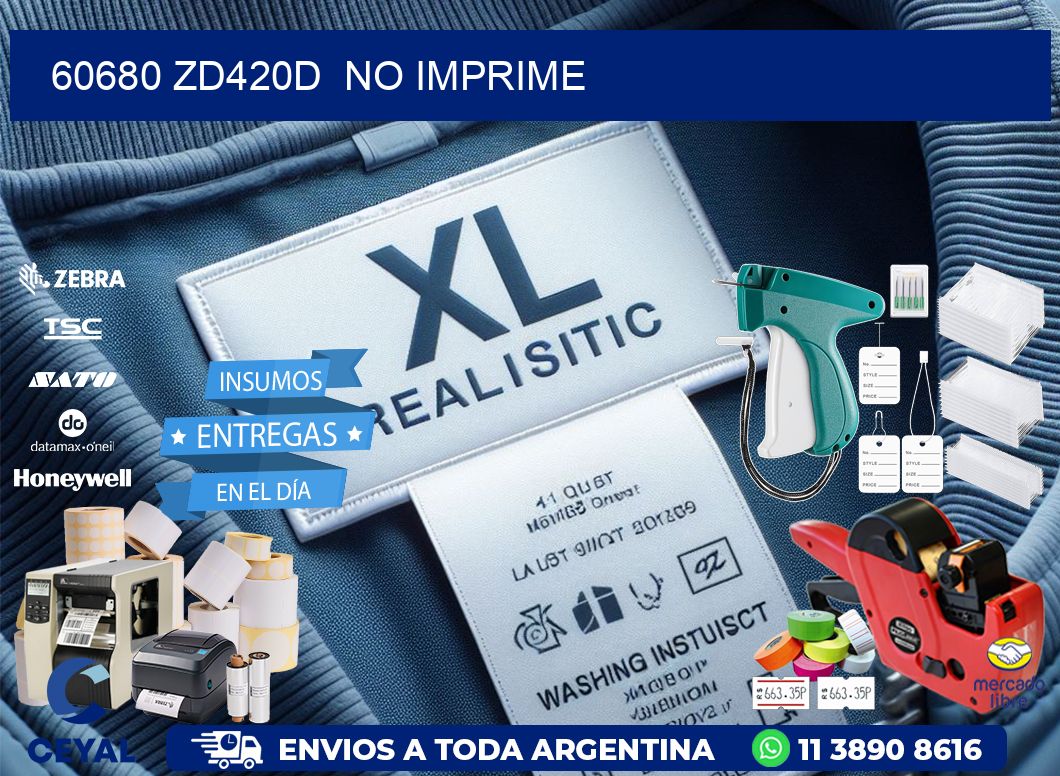 60680 ZD420d  no imprime