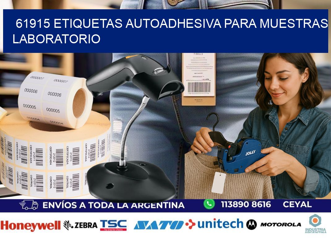 61915 etiquetas autoadhesiva para muestras laboratorio