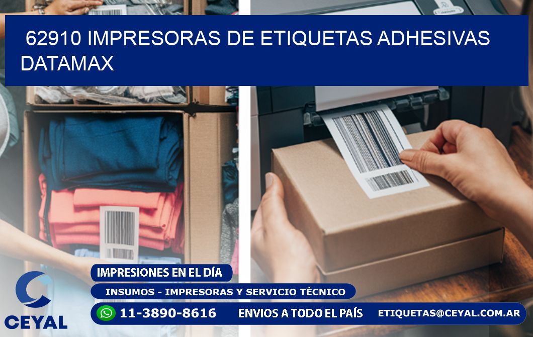 62910 impresoras de etiquetas adhesivas datamax