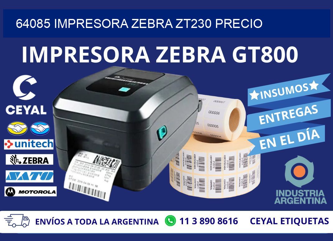 64085 Impresora Zebra ZT230 precio