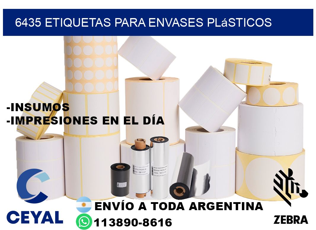 6435 Etiquetas para envases plásticos