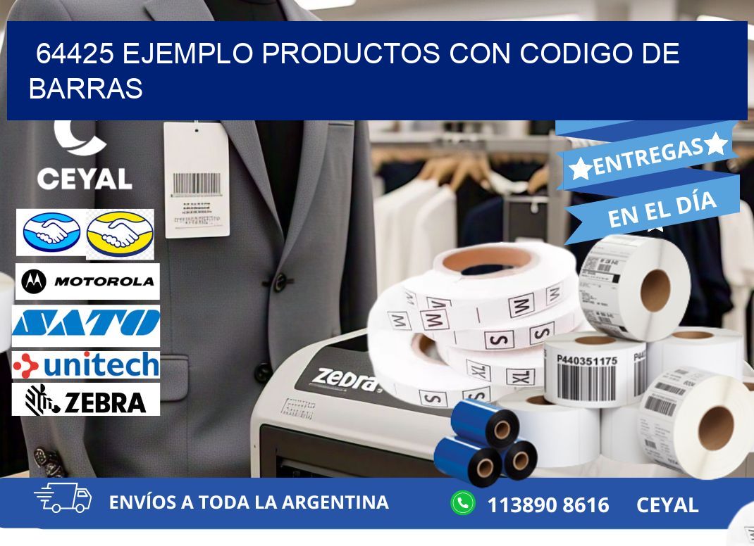 64425 ejemplo productos con codigo de barras