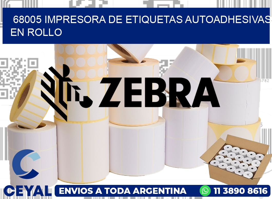 68005 impresora de etiquetas autoadhesivas en rollo