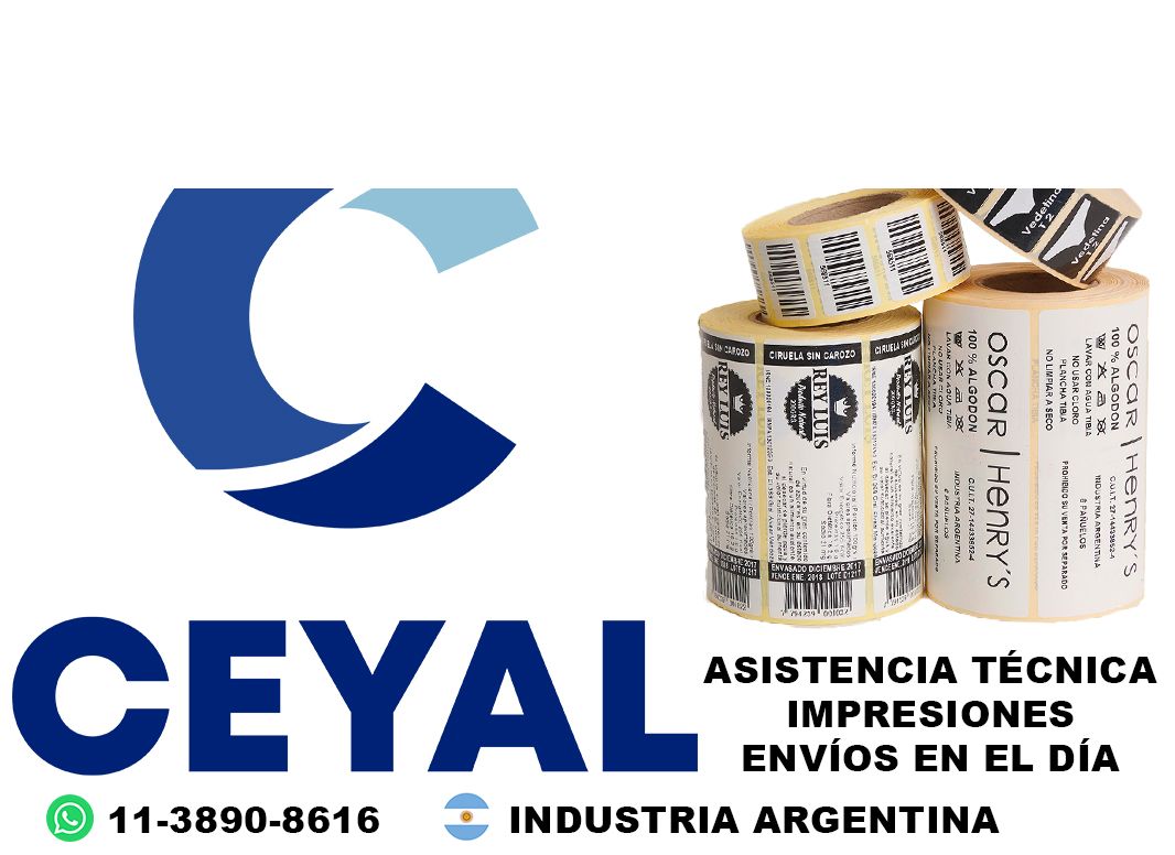 69065 Etiquetas con código de barras para ropa