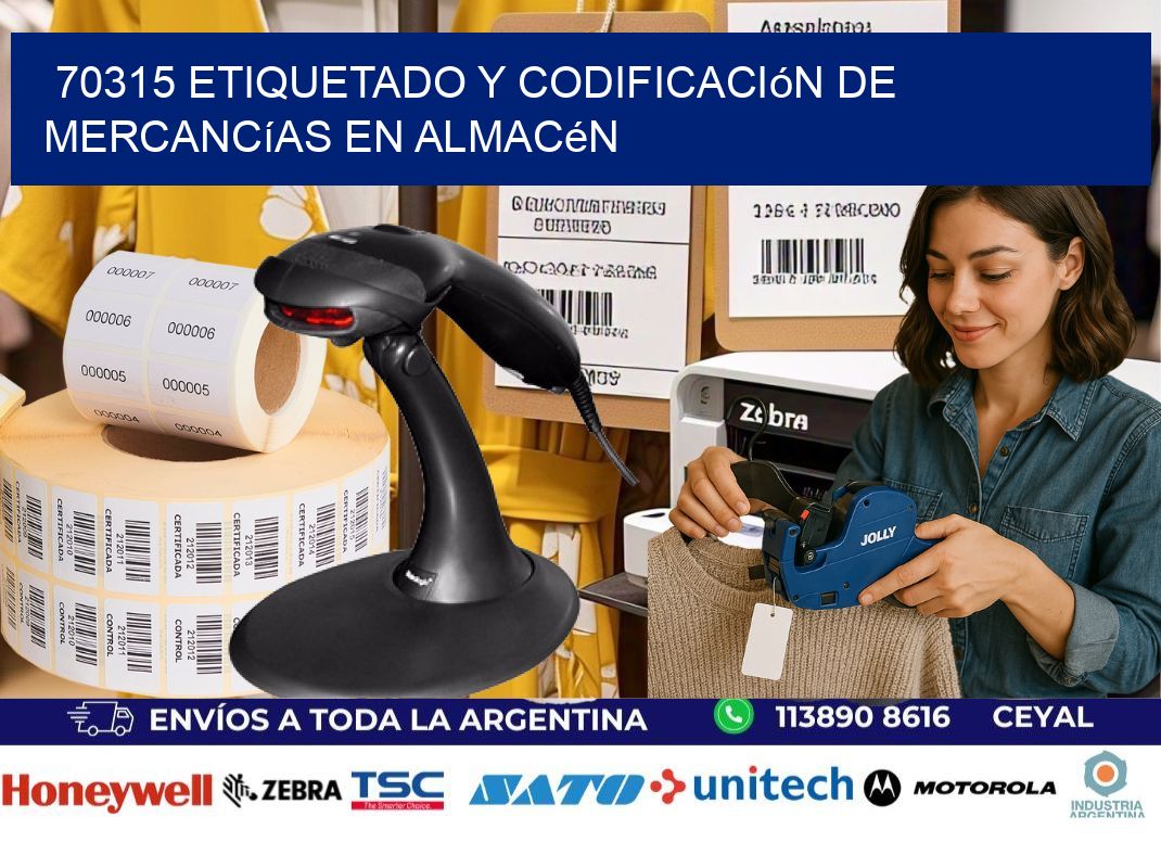 70315 Etiquetado y codificación de mercancías en almacén