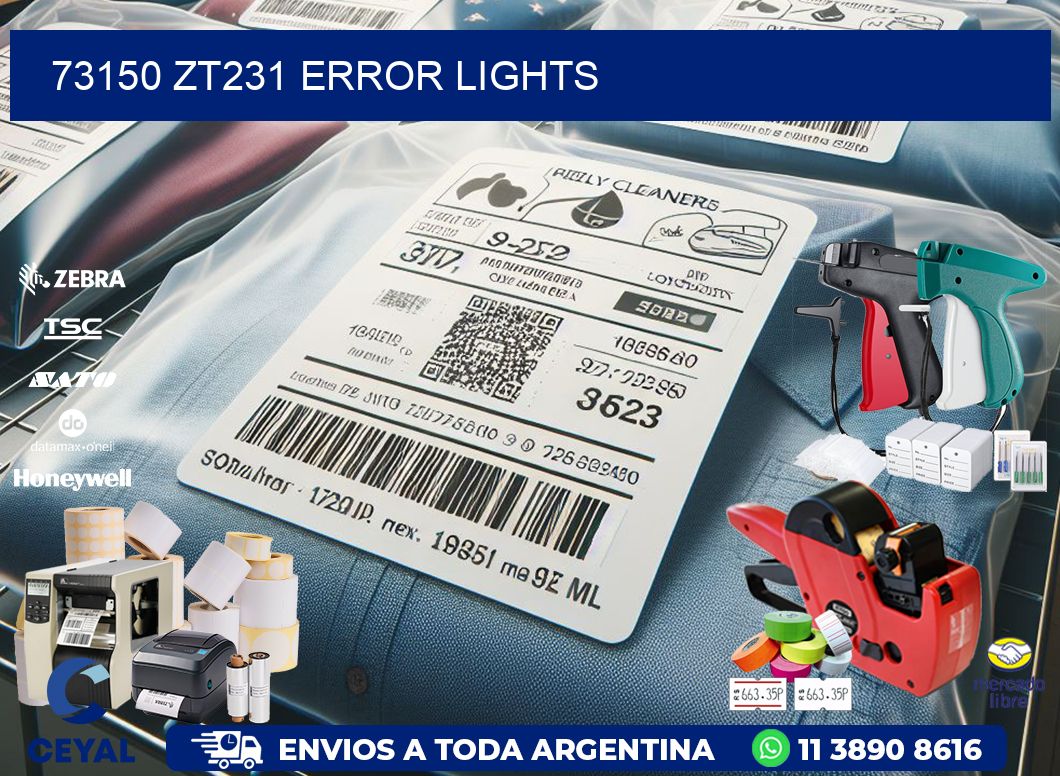 73150 ZT231 error lights