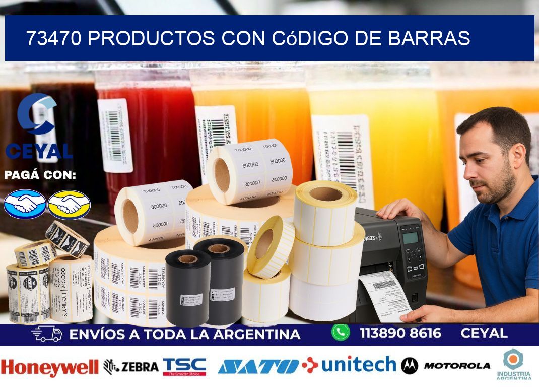 73470 Productos con código de barras