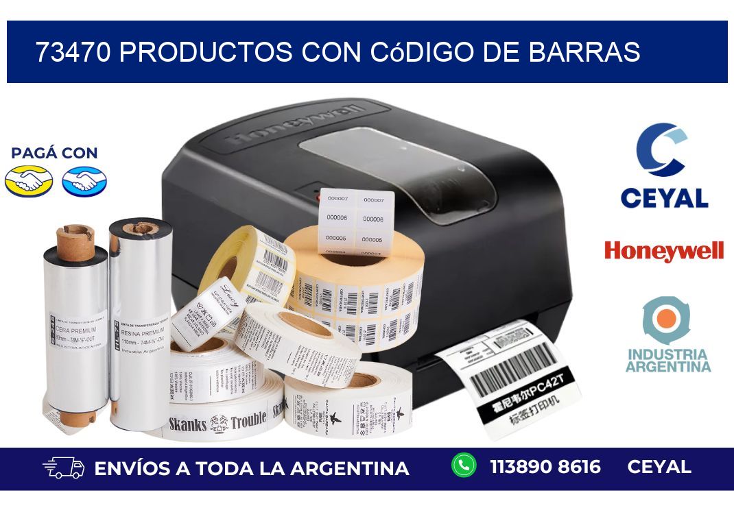 73470 Productos con código de barras