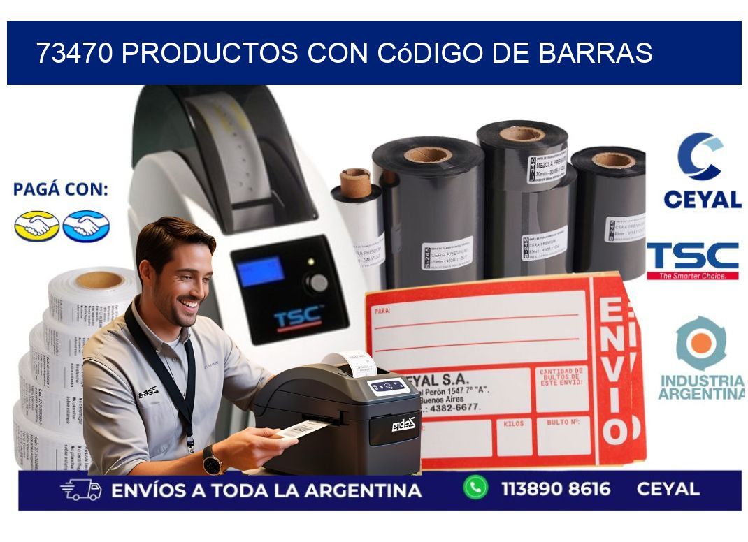 73470 Productos con código de barras