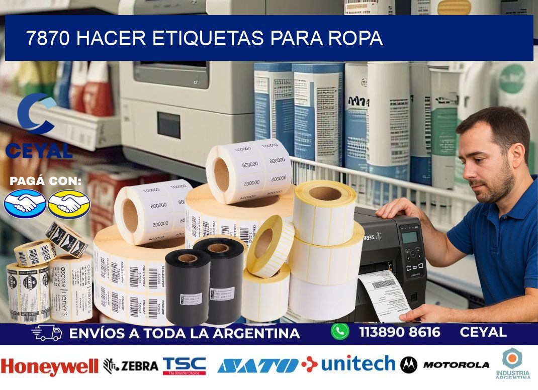 7870 Hacer etiquetas para ropa