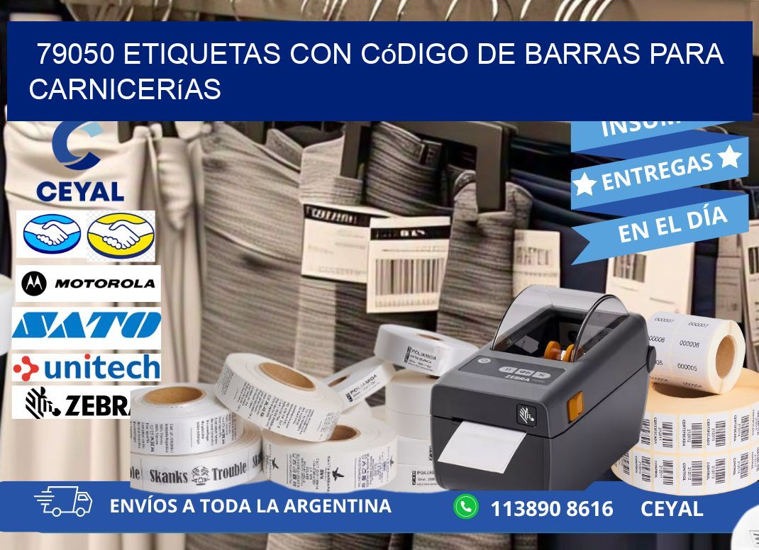 79050 etiquetas con código de barras para carnicerías