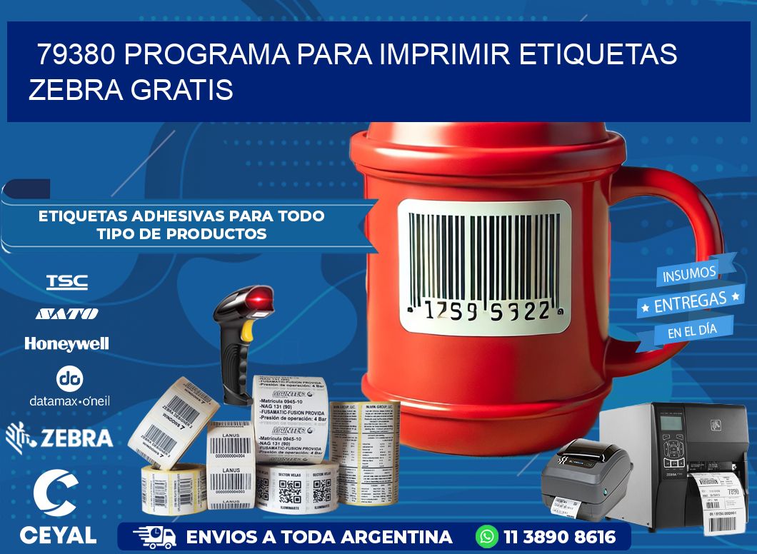 79380 Programa para imprimir etiquetas Zebra gratis