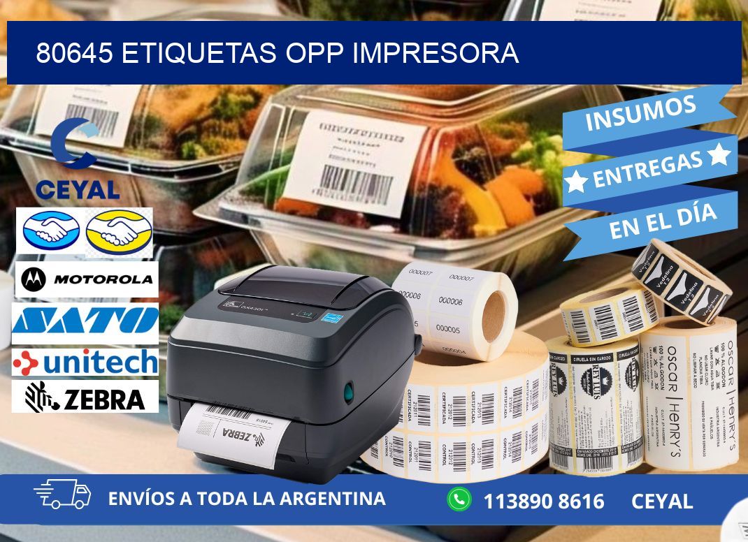 80645 etiquetas opp impresora