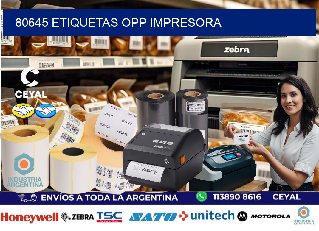 80645 etiquetas opp impresora