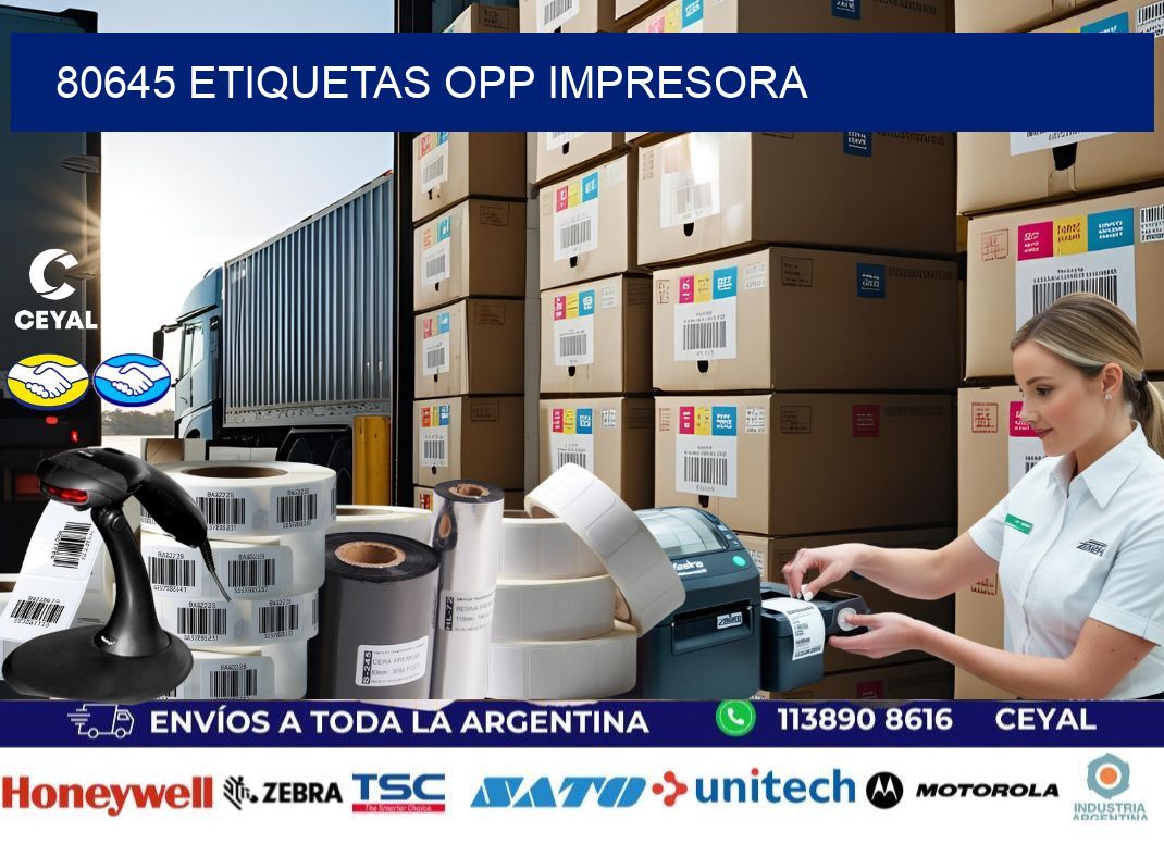 80645 etiquetas opp impresora