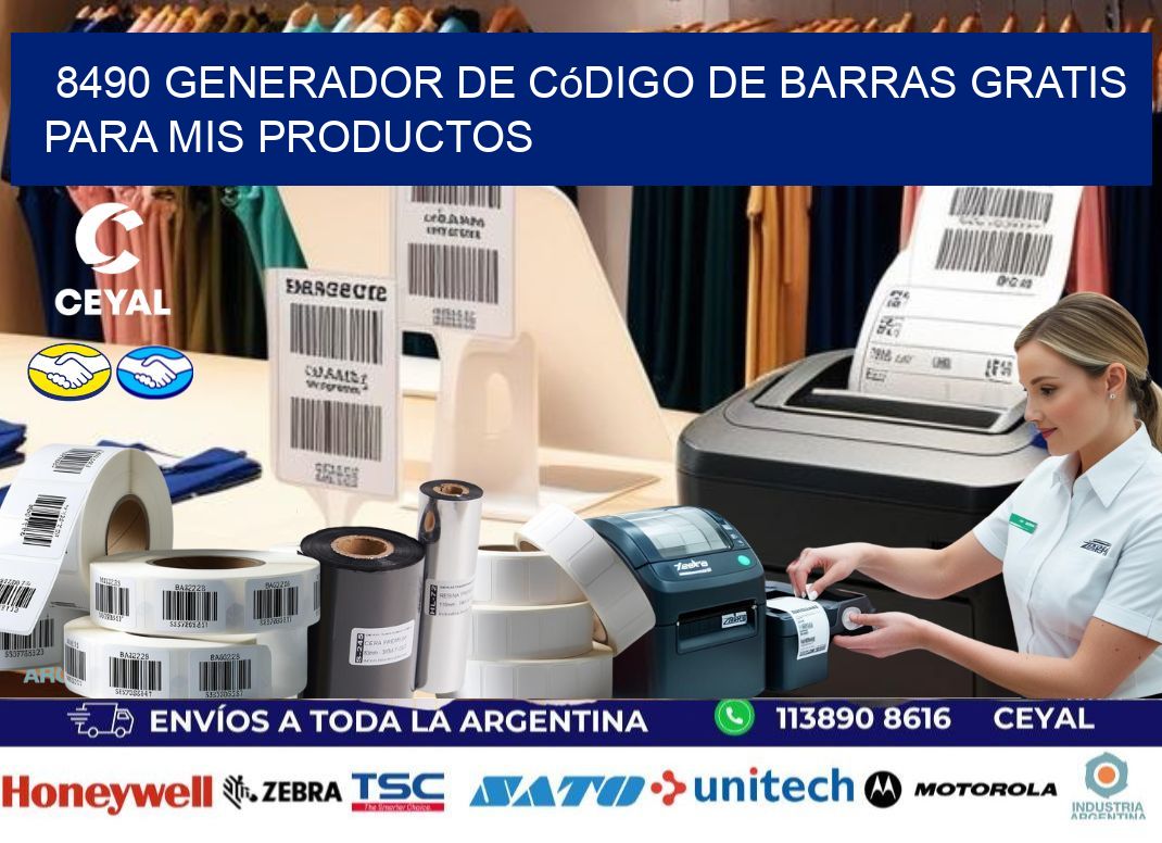 8490 Generador de código de barras gratis para mis productos