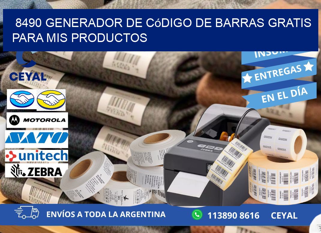 8490 Generador de código de barras gratis para mis productos