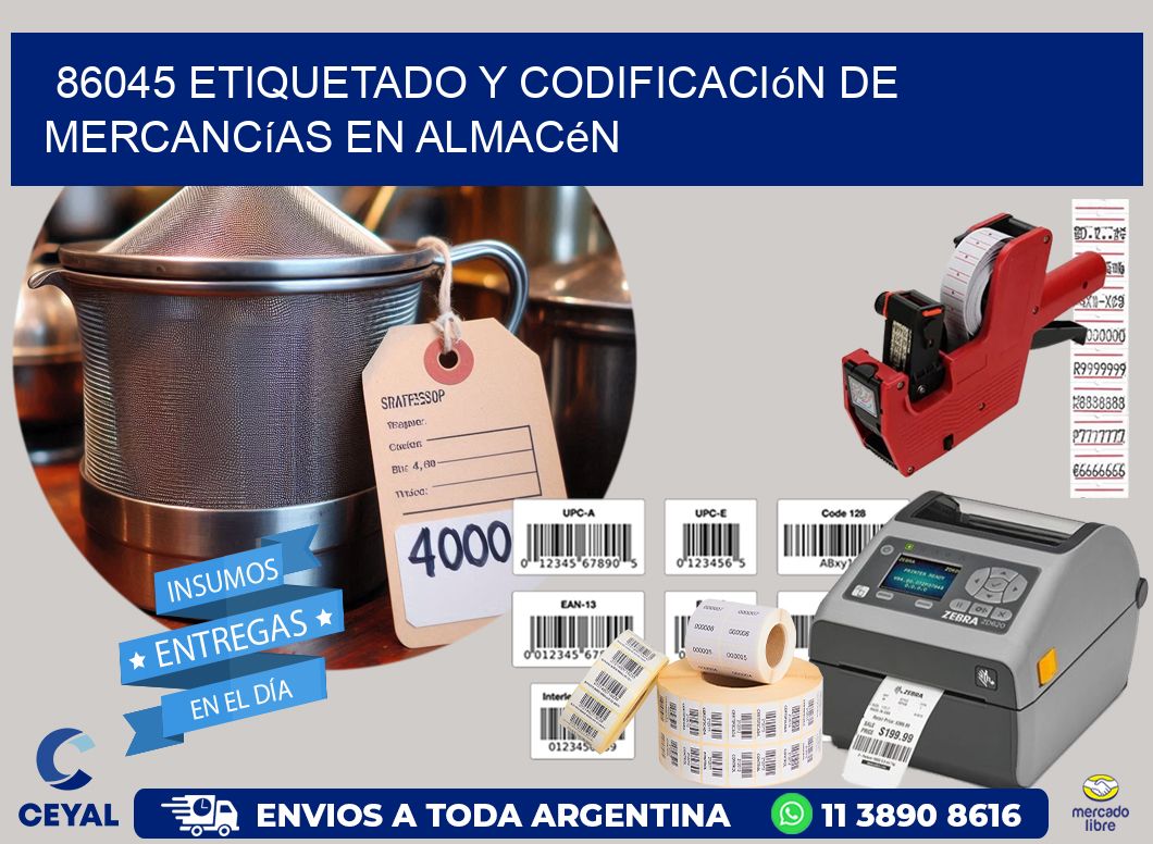 86045 Etiquetado y codificación de mercancías en almacén