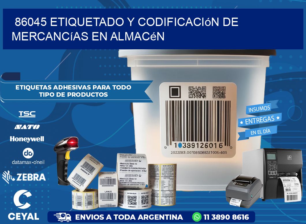 86045 Etiquetado y codificación de mercancías en almacén