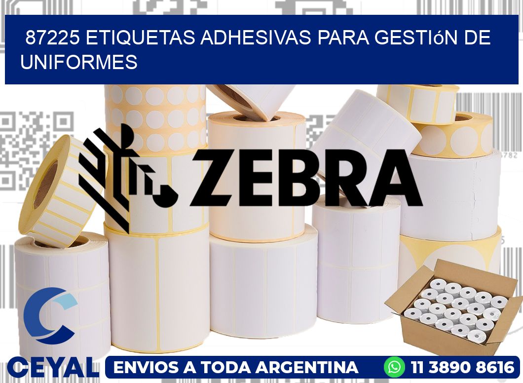 87225 Etiquetas adhesivas para gestión de uniformes