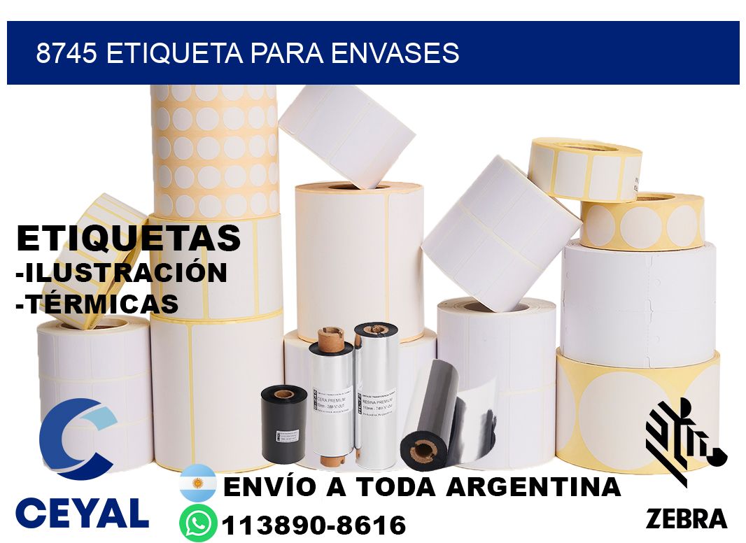 8745 Etiqueta para envases