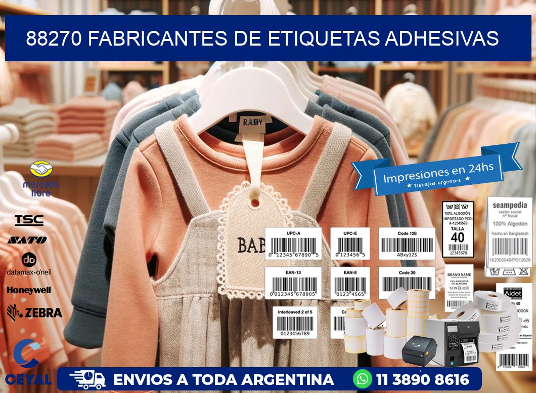 88270 Fabricantes de etiquetas adhesivas