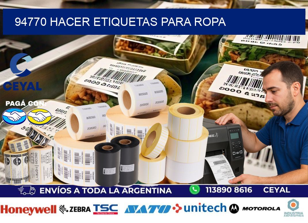 94770 Hacer etiquetas para ropa