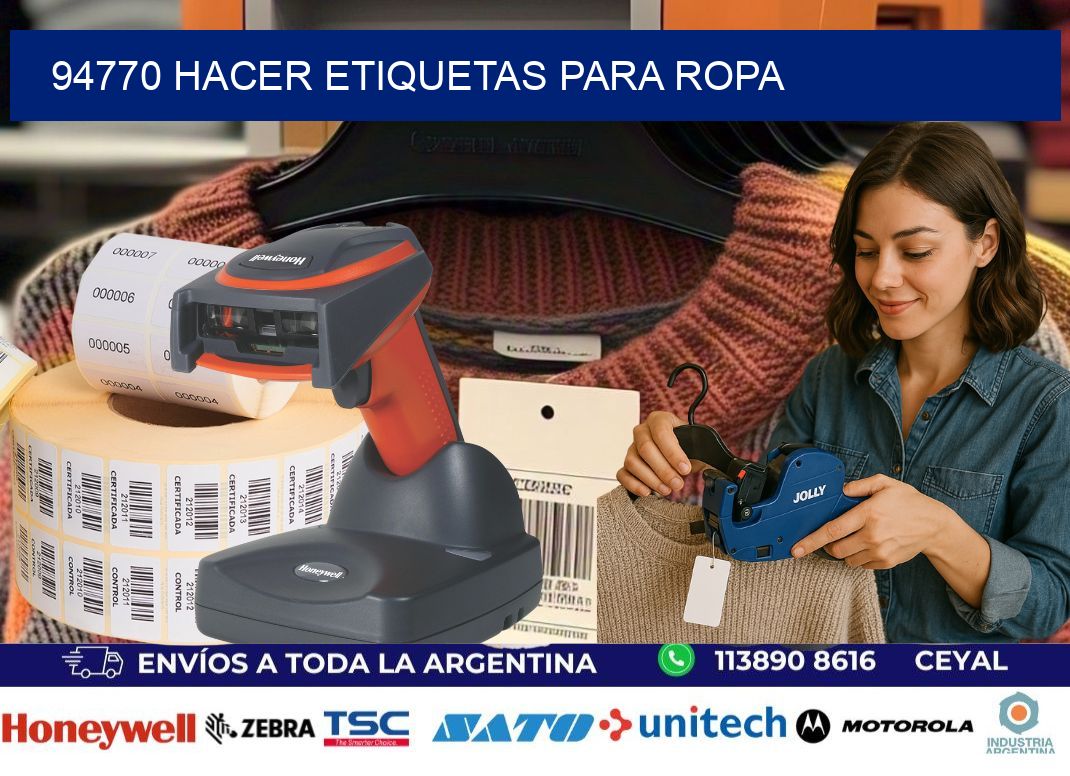 94770 Hacer etiquetas para ropa