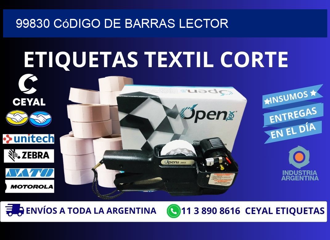 99830 Código de barras lector