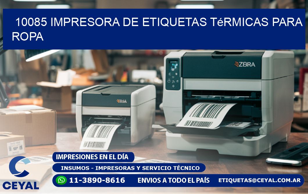 10085 impresora de etiquetas térmicas para ropa