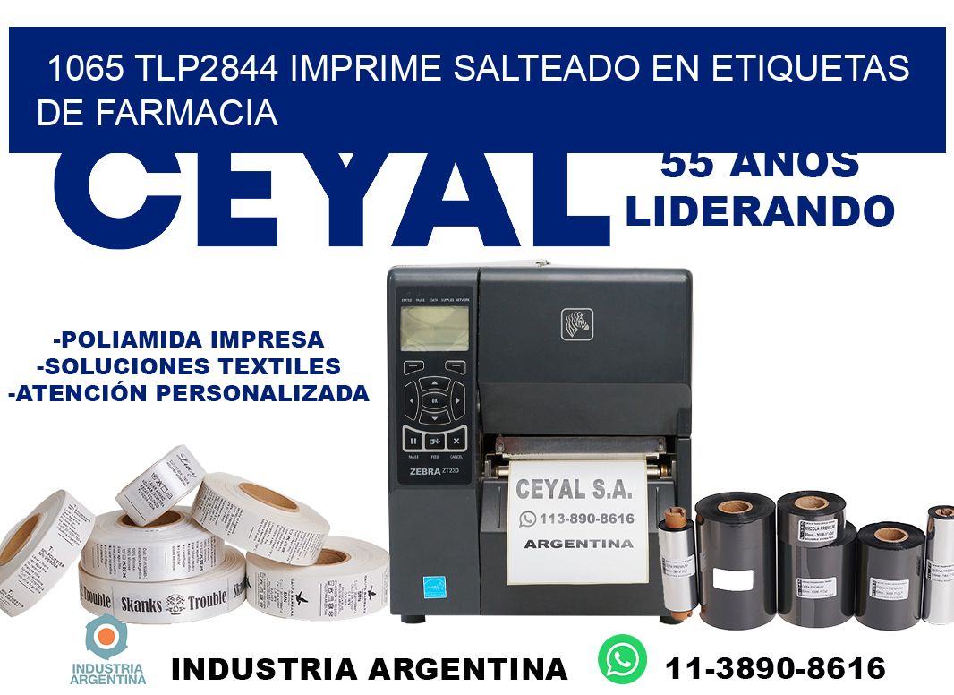 1065 tlp2844 imprime salteado en etiquetas de farmacia