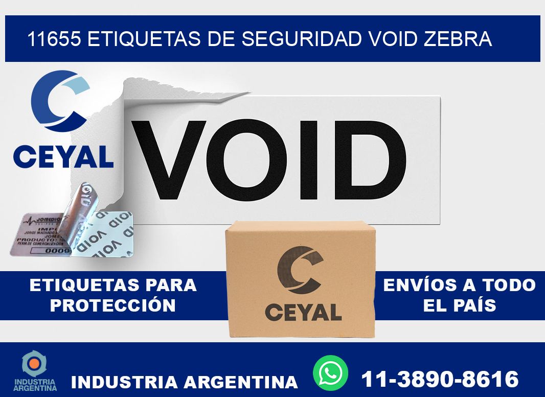 11655 etiquetas de seguridad void zebra