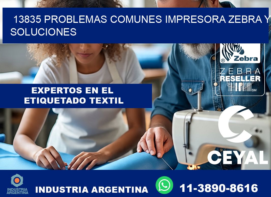 13835 problemas comunes impresora Zebra y soluciones