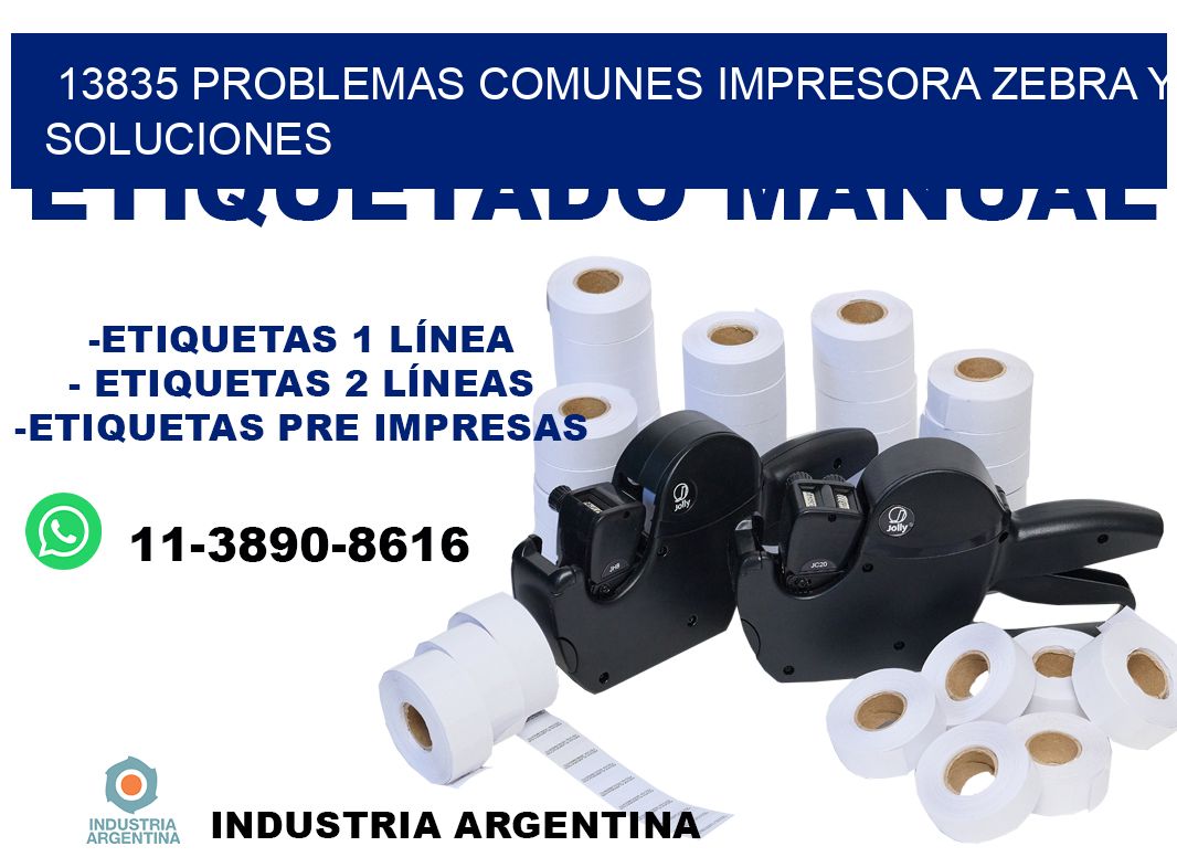 13835 problemas comunes impresora Zebra y soluciones