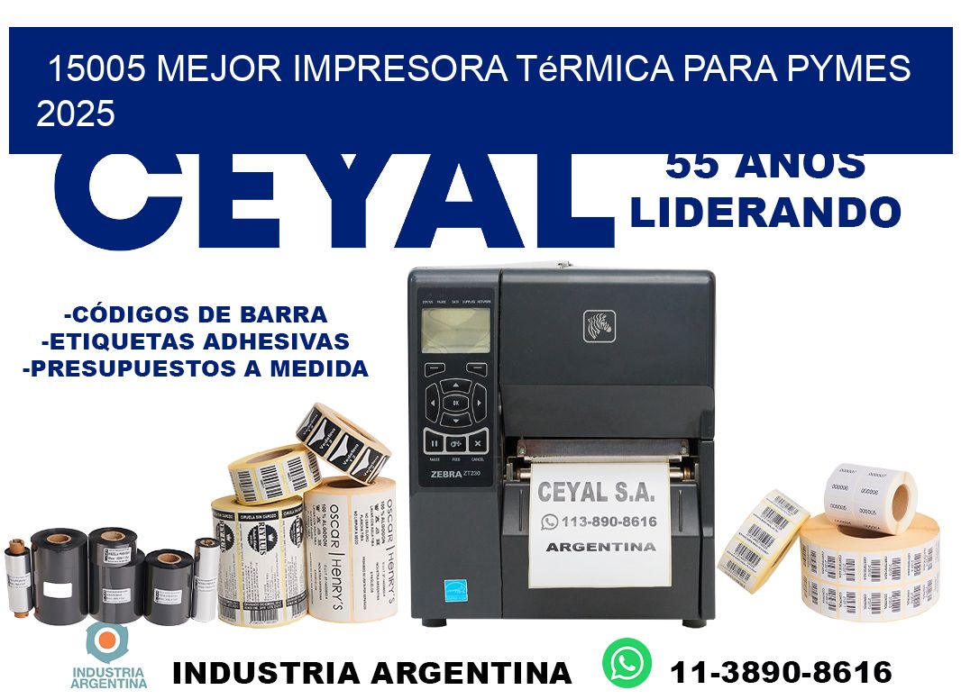 15005 mejor impresora térmica para pymes 2025