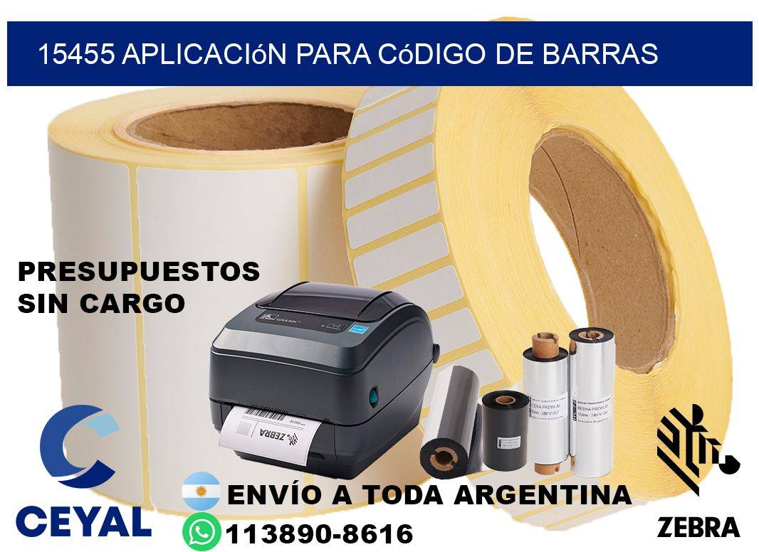 15455 Aplicación para código de barras