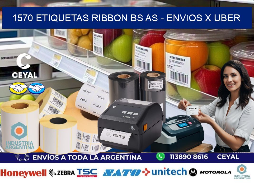 1570 etiquetas ribbon bs as - envíos x uber