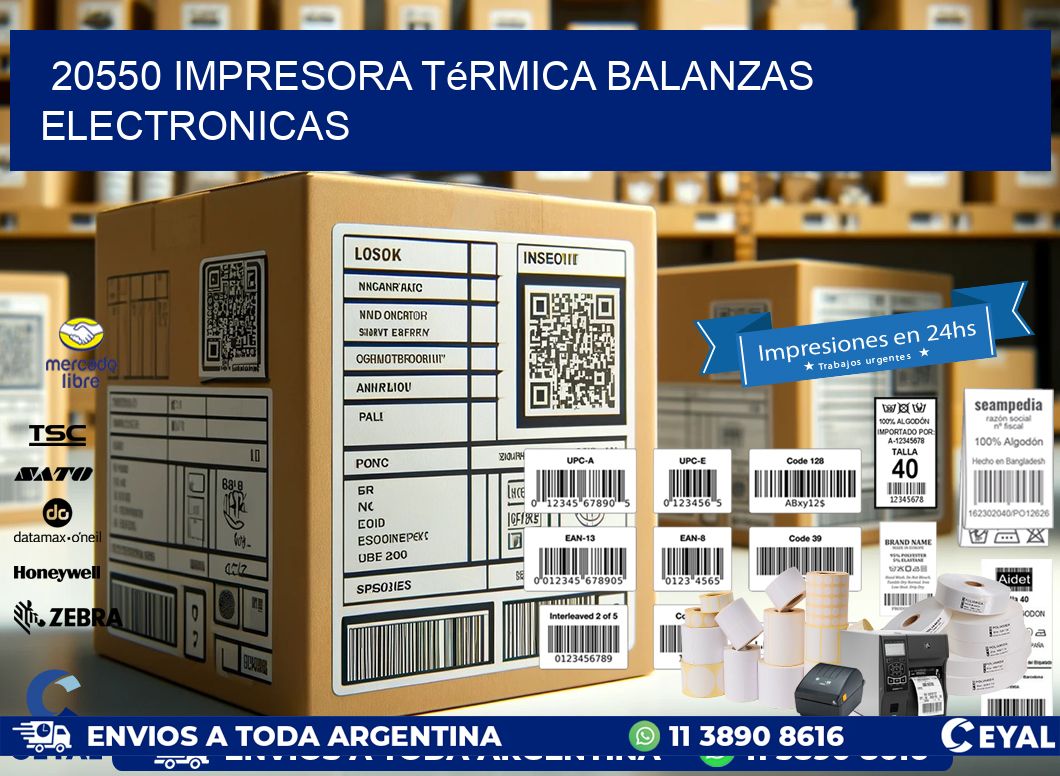 20550 impresora térmica balanzas electronicas