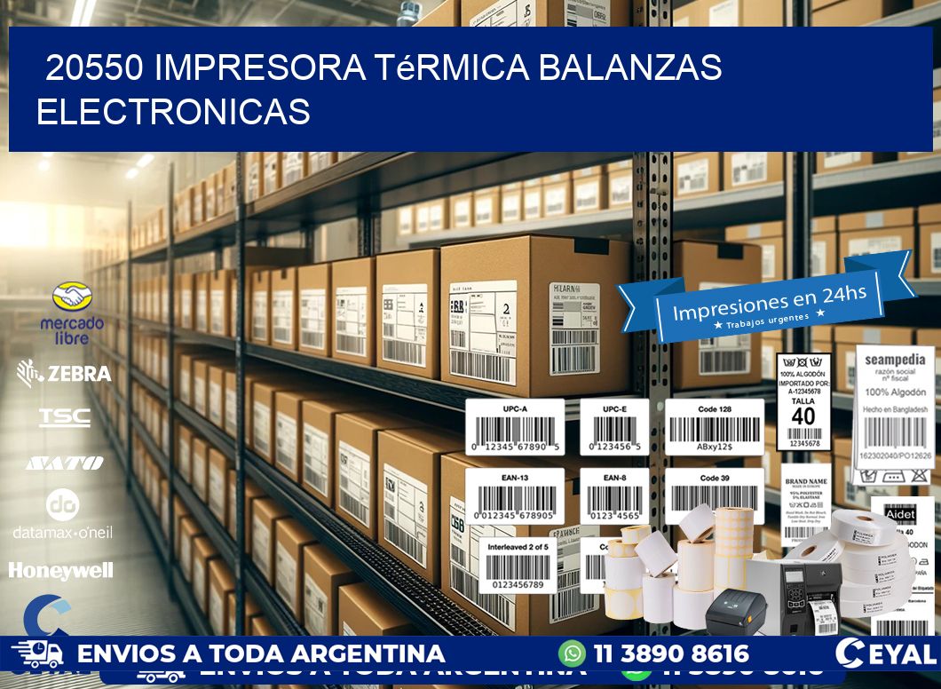 20550 impresora térmica balanzas electronicas