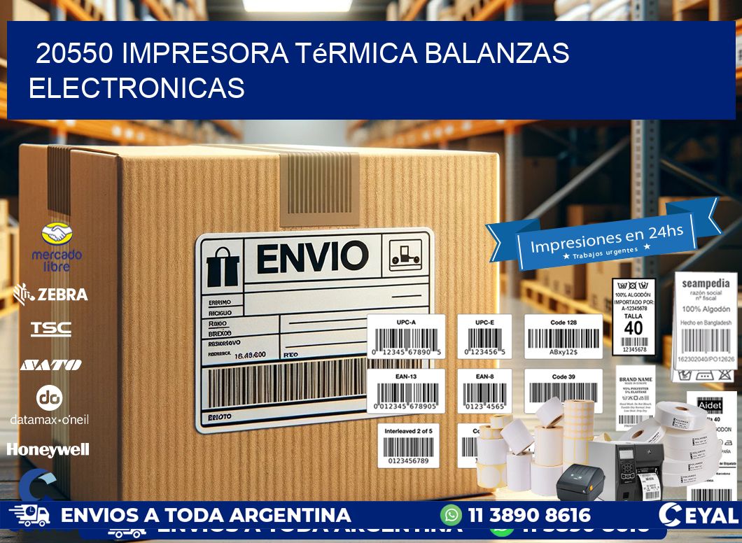20550 impresora térmica balanzas electronicas