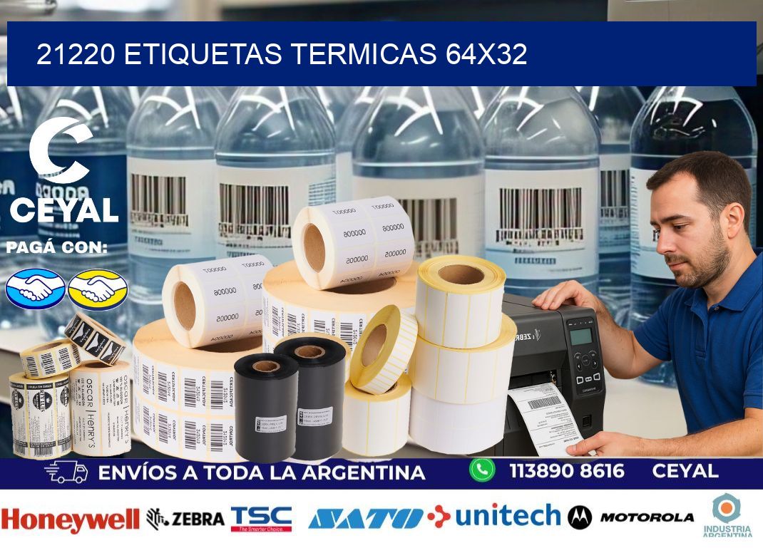 21220 etiquetas termicas 64x32