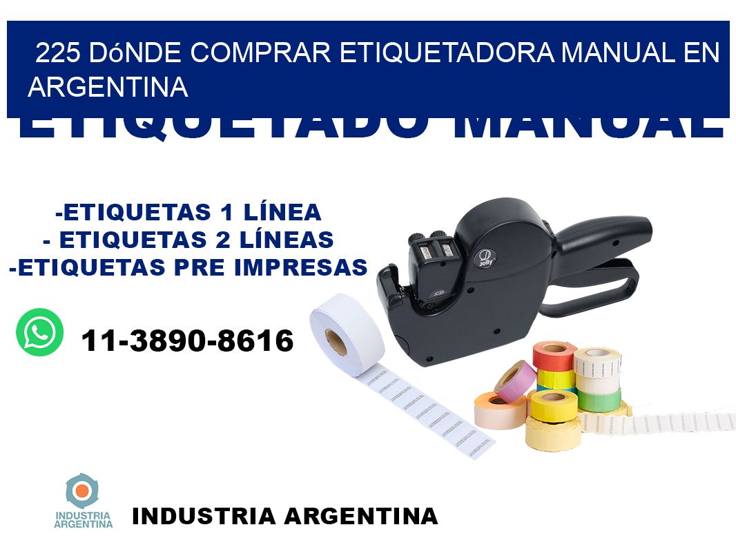 225 dónde comprar etiquetadora manual en argentina