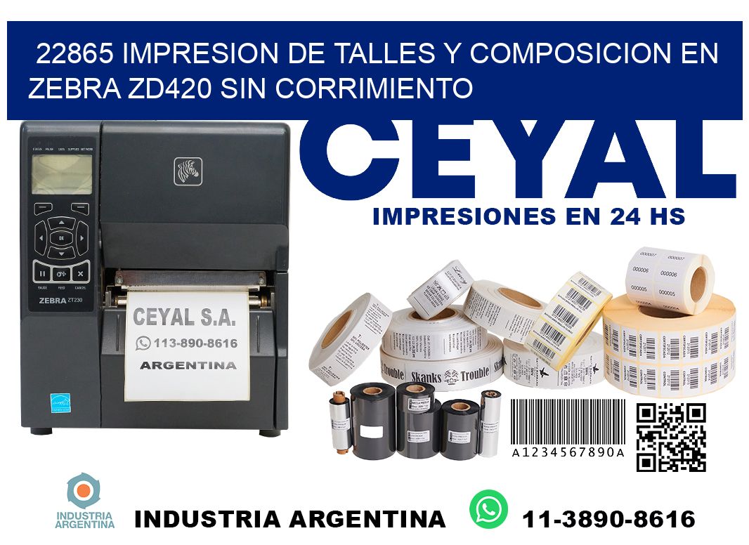22865 impresion de talles y composicion en zebra zd420 sin corrimiento